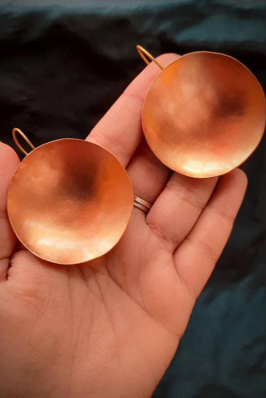 CONCAVE CIRCLE EARRINGS